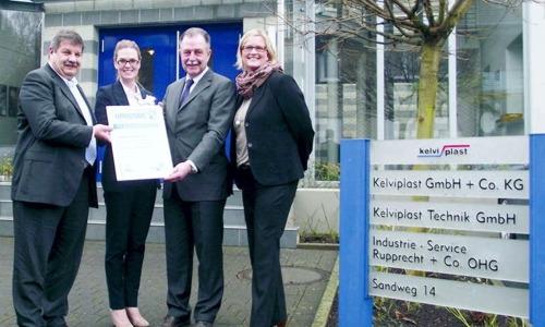 Kelviplast aus Linsengericht: Urkunde „Made in Main-Kinzig“