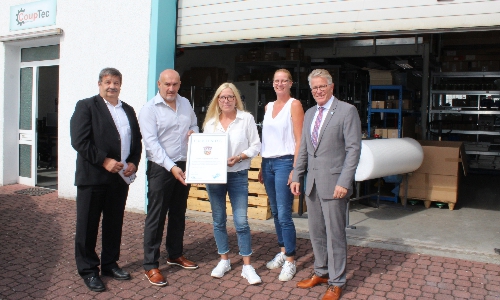 CoupTec erhält Prädikat „Made in Main-Kinzig“: Sicherheitskupplungen aus der und für die Region CoupTec erhält Prädikat „Made in Main-Kinzig“: Sicherheitskupplungen aus der und für die Region